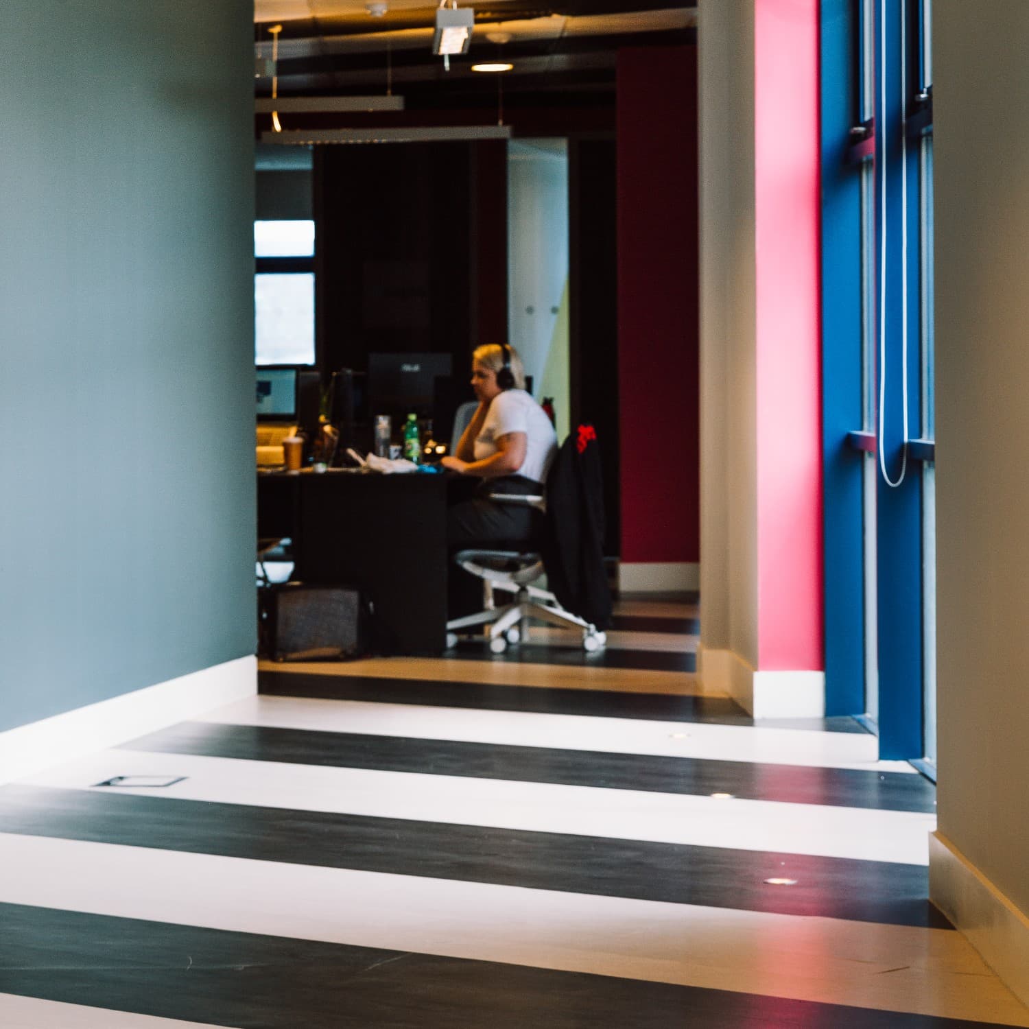 interior of Huckletree's coworking office in Pearse street, Dublin